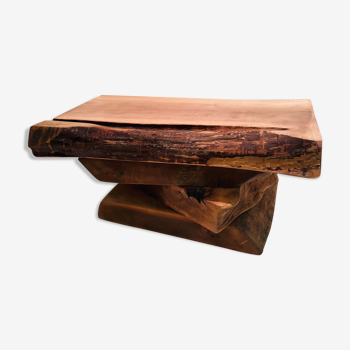 Solid wood coffee table