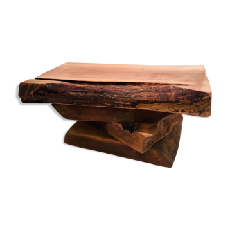 Solid wood coffee table