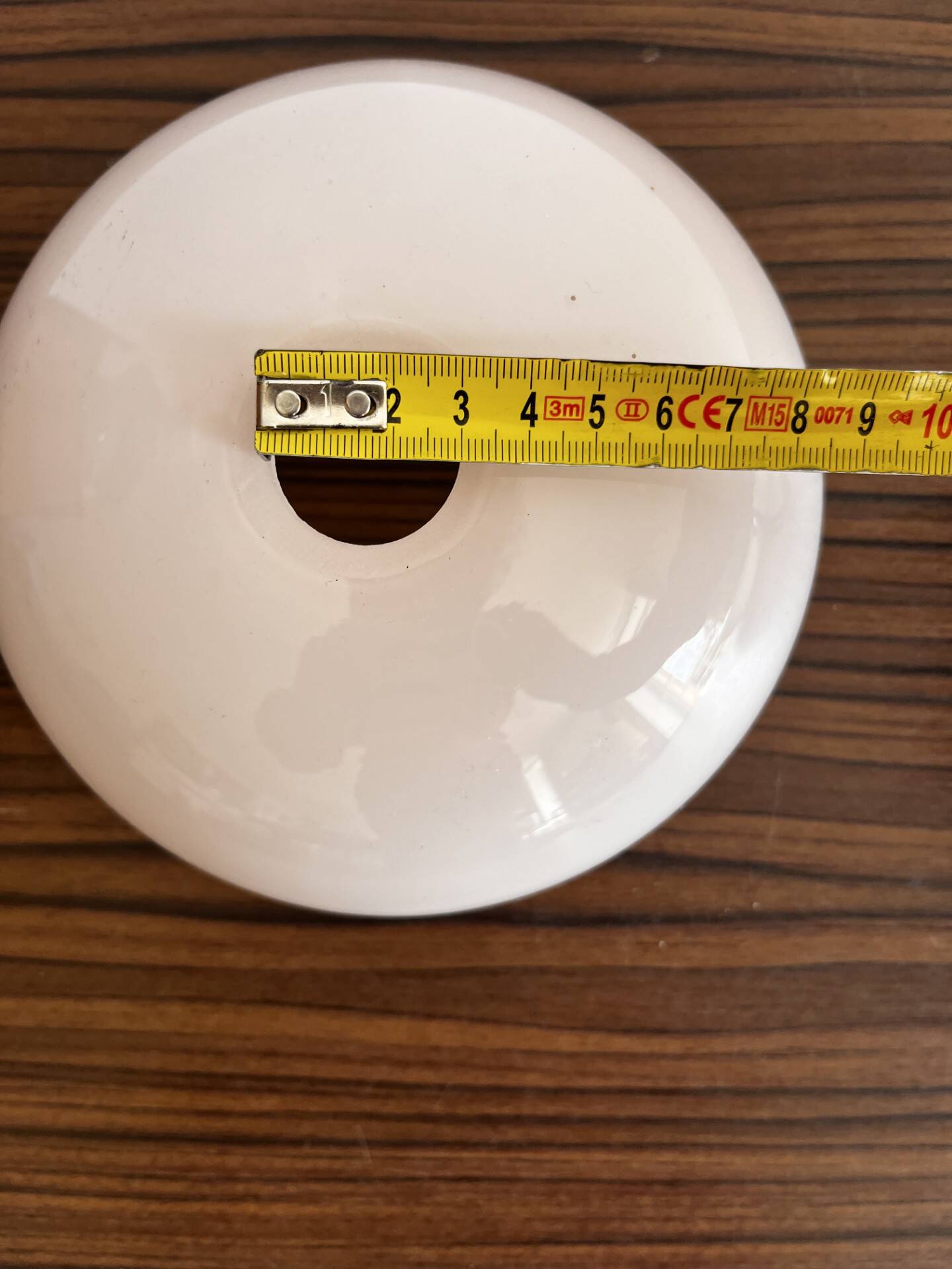 Set of 3 opaline lampshades