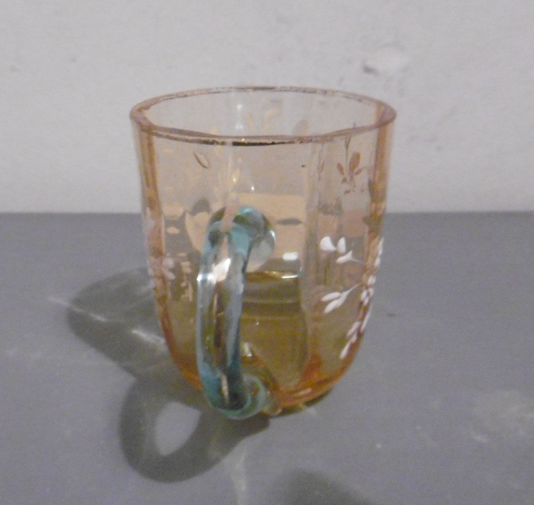 Service a liqueur carafe et verres verre emailé