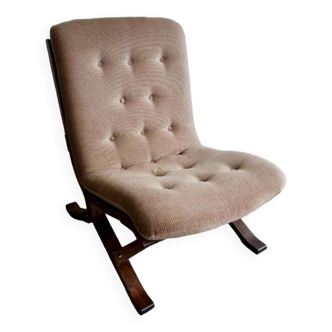 Single seat / club armchair / vintage westnofa style armchair