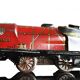 Tin litho brand LR spring-loaded toy locomotive