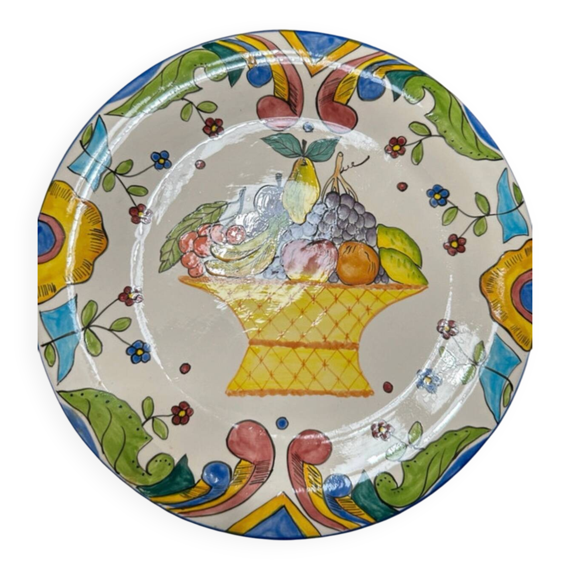 Assiette villa fiori corbeille de fruit