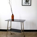 Vintage black and gold service