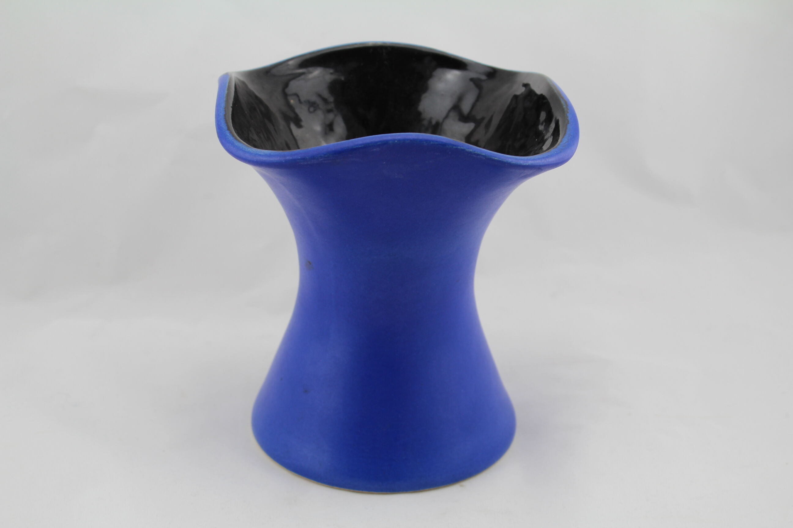 Vase modern Blue ceramic Topeko Keramik West Germany