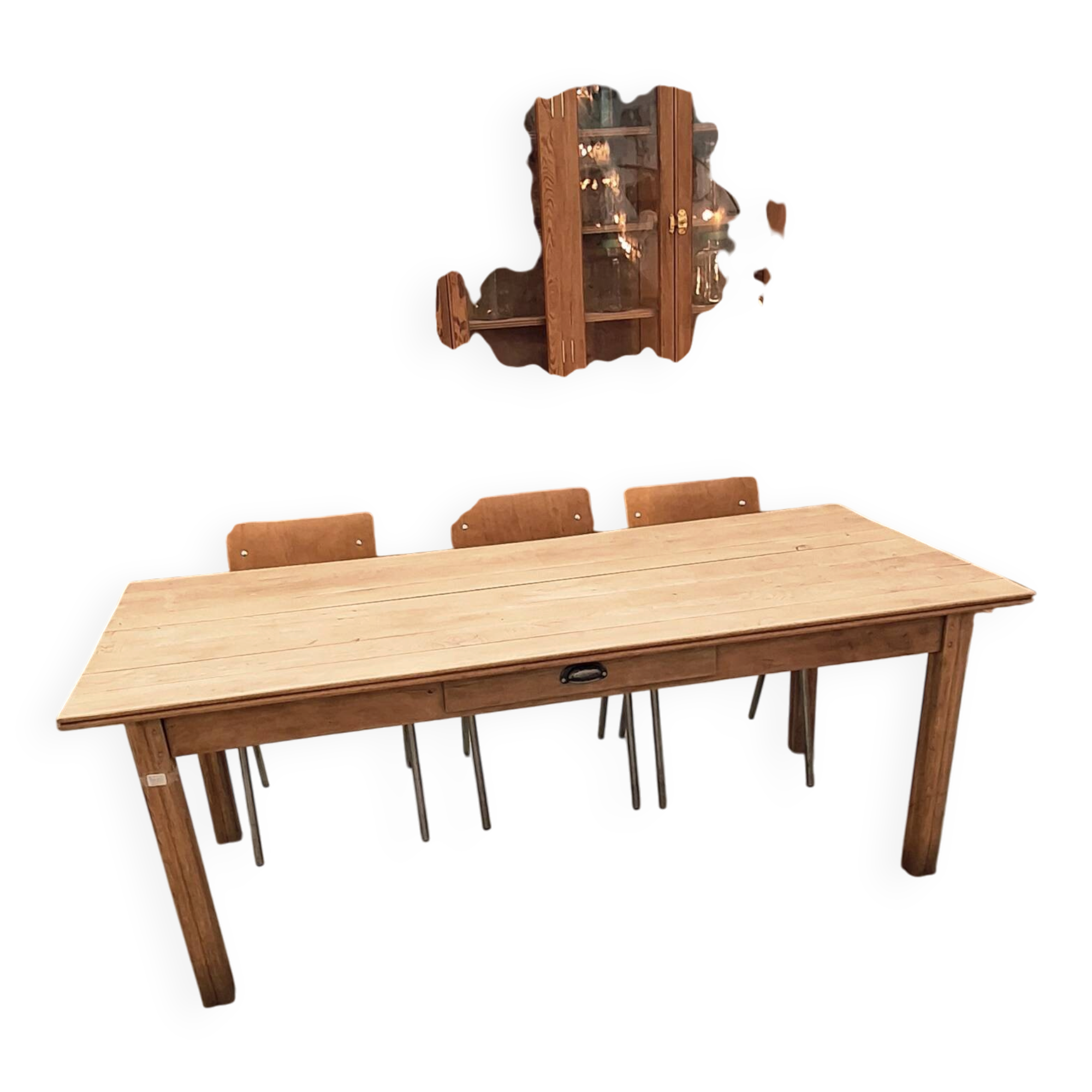 Table de ferme en chêne massif