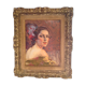Portrait à l'huile par Léonie Humbert Vignot