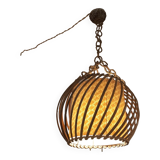 Rattan chandelier
