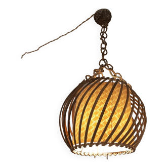 Rattan chandelier