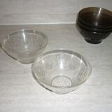 5 stylized flower bowls Vereco 60-70
