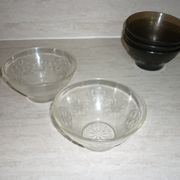 5 stylized flower bowls Vereco 60-70