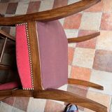 Empire lounge set: gondola bench with 4 legs + 6 matching armchairs