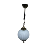 Italian brass and opaline hanging