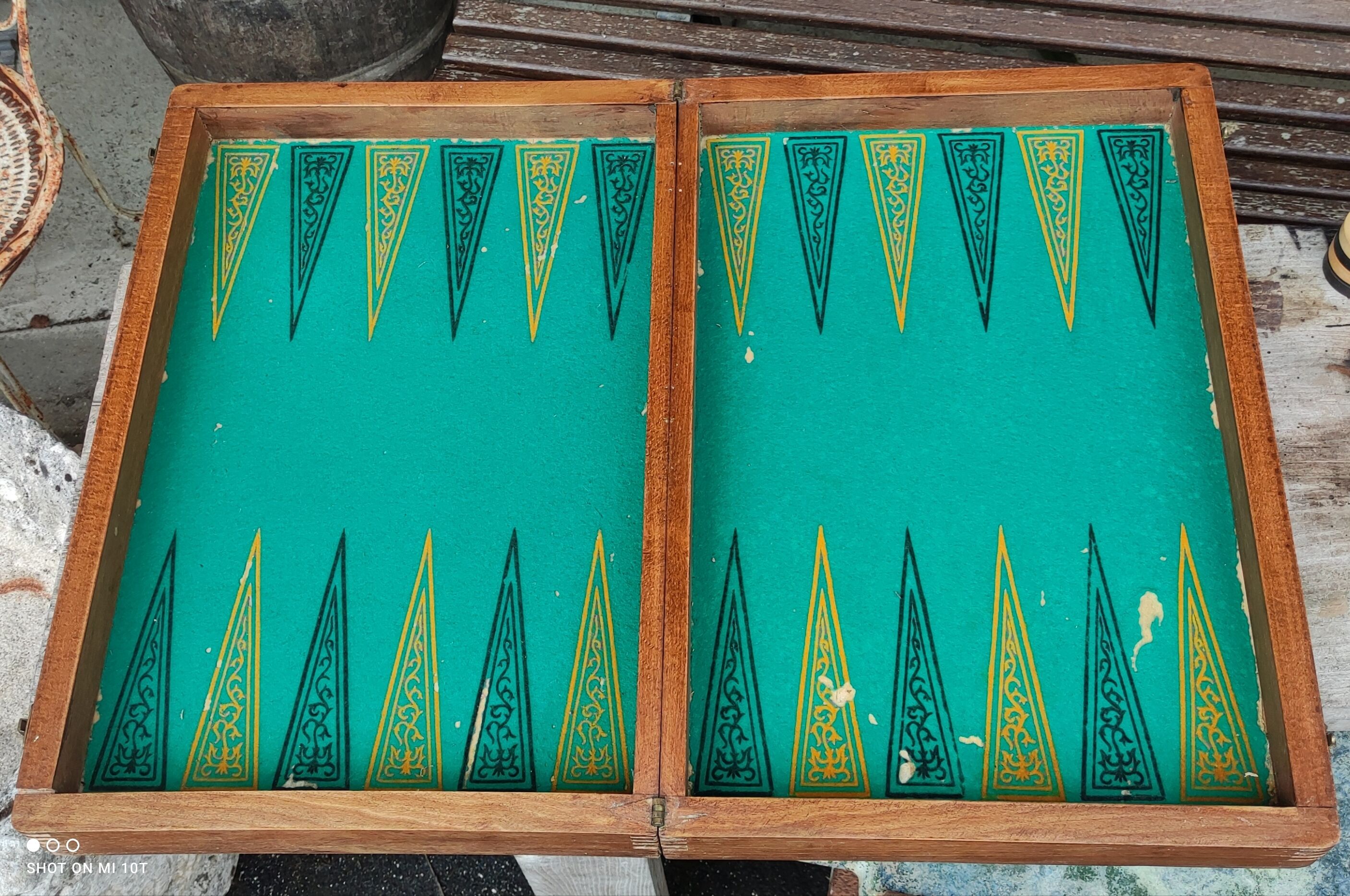 Jeu  vintage, backgammon, jacquet