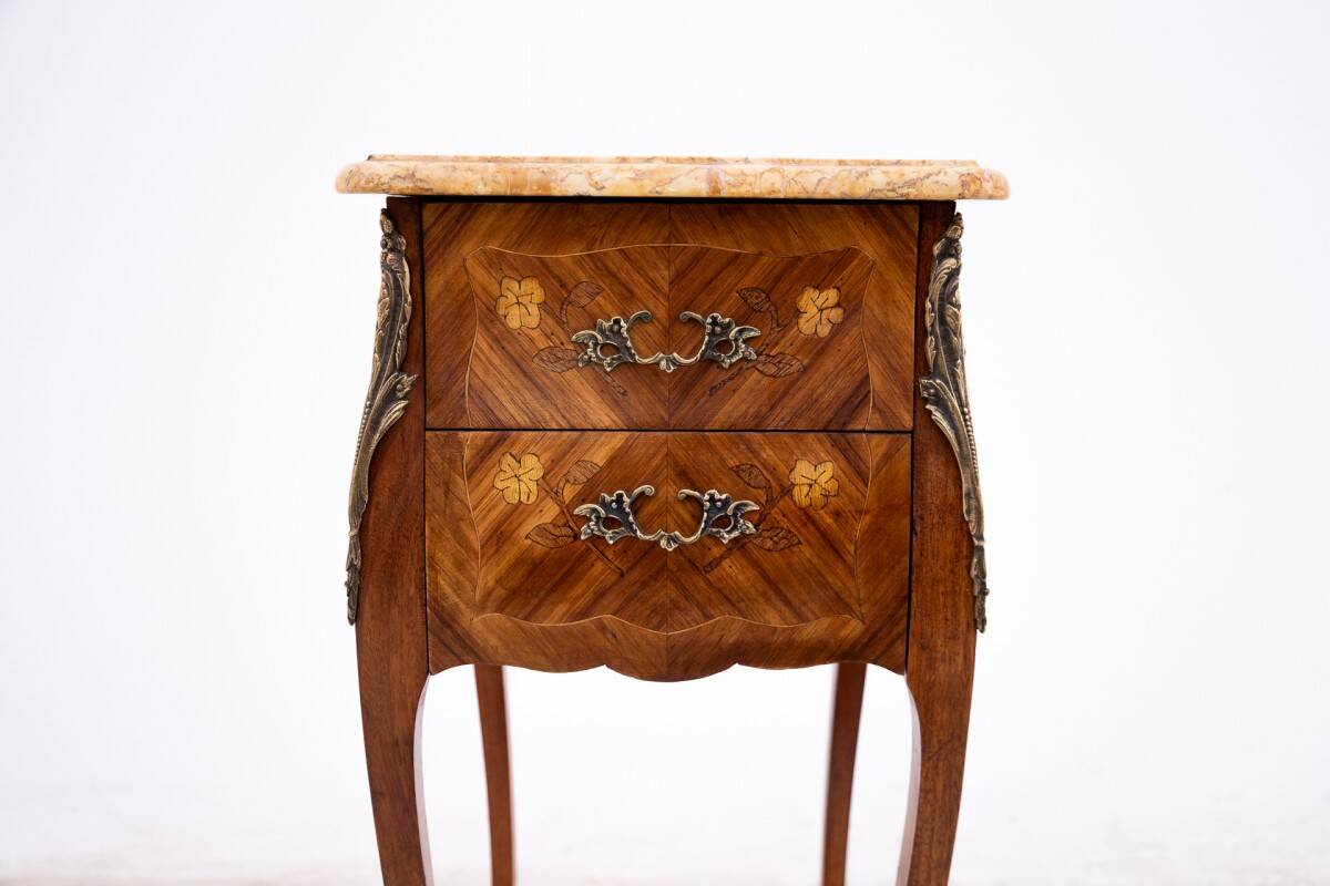 Unique bedside tables, France, circa 1920.