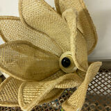 Rattan flower pendant lamp