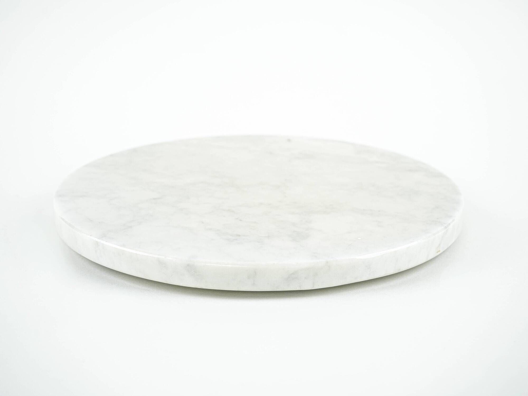 Marble platter with modernist Bauhaus-inspired form, Europe, 1970s