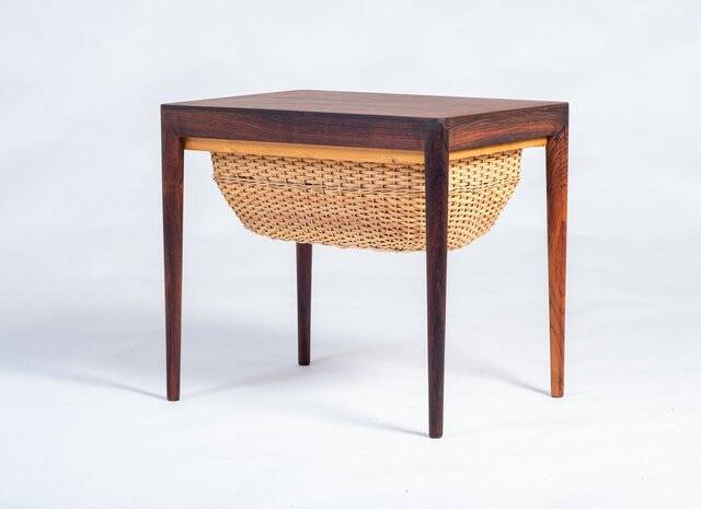Sewing Table in Rosewood by Severin Hansen for Haslev Møbelsnedkeri, Denmark, 1960s