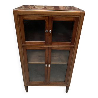 Petite vitrine bibliothèque Art-déco