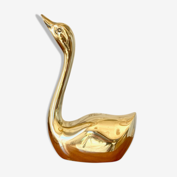 Brass swan 22 cm
