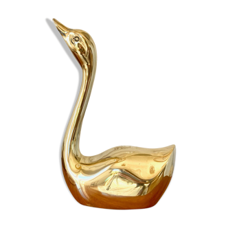 Brass swan 22 cm