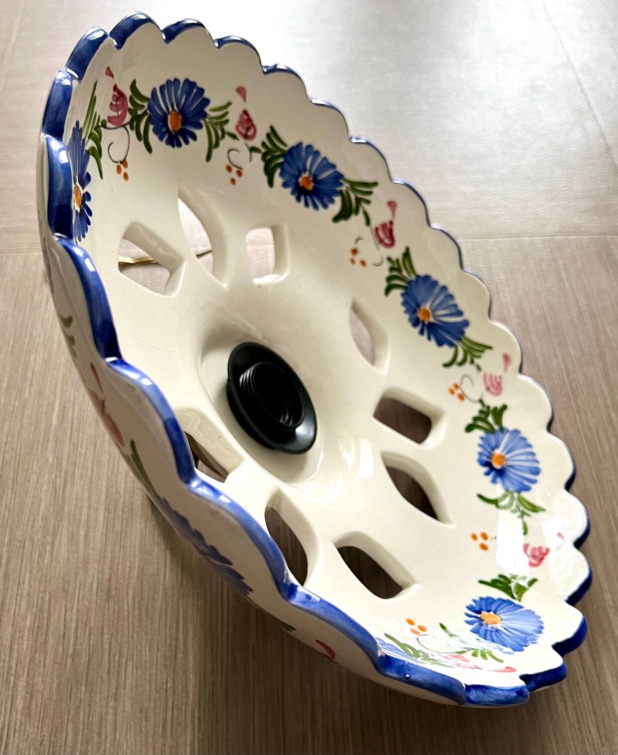 Ceramic/earthenware chandelier