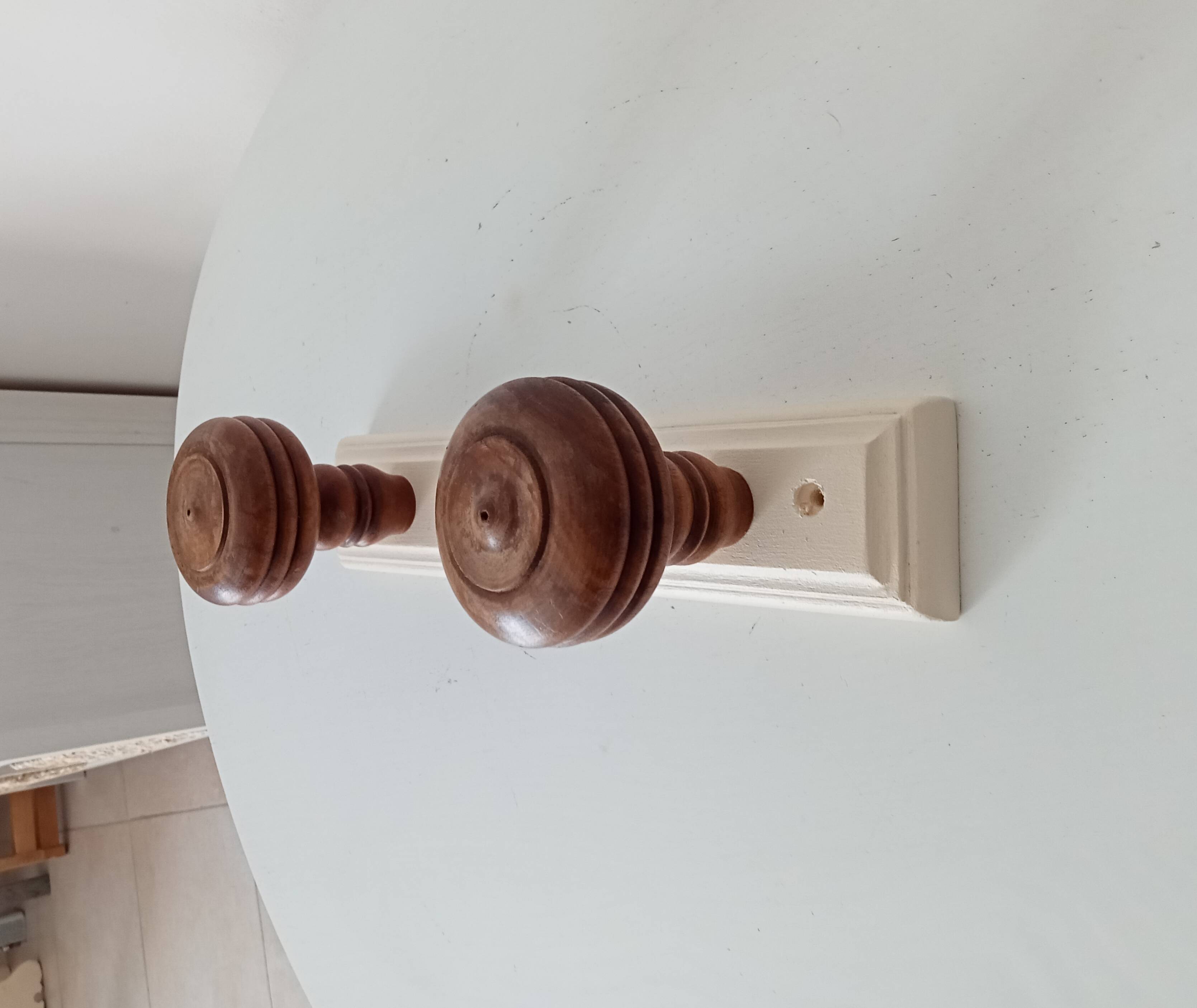 Rustic vintage wall coat rack