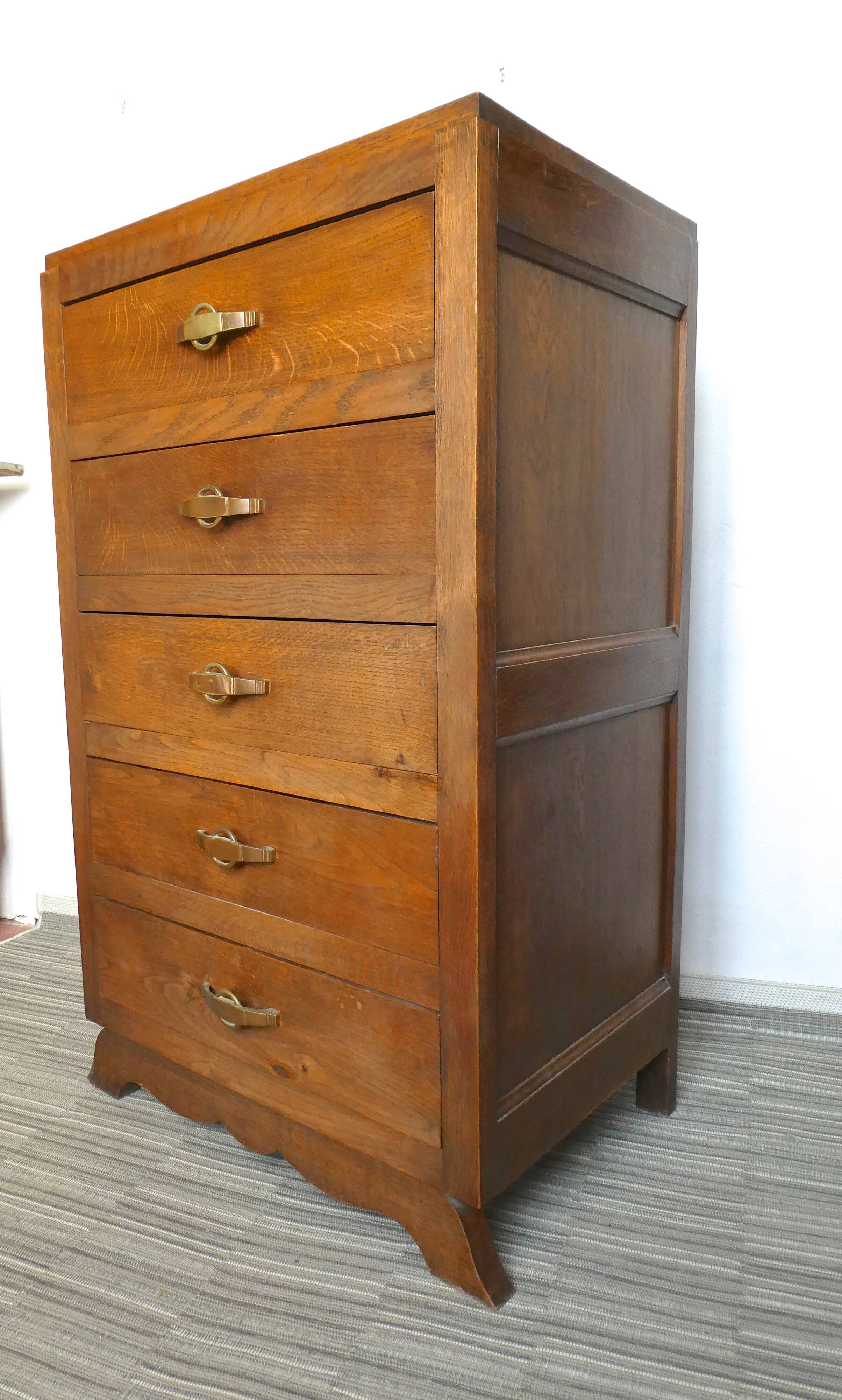 Art deco 5-drawer chiffonier 30-40 years