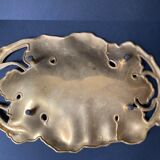 Bronze pocket trays vintage art nouveau vine leaves