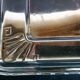 Art Deco cookie jar in chrome metal and glass