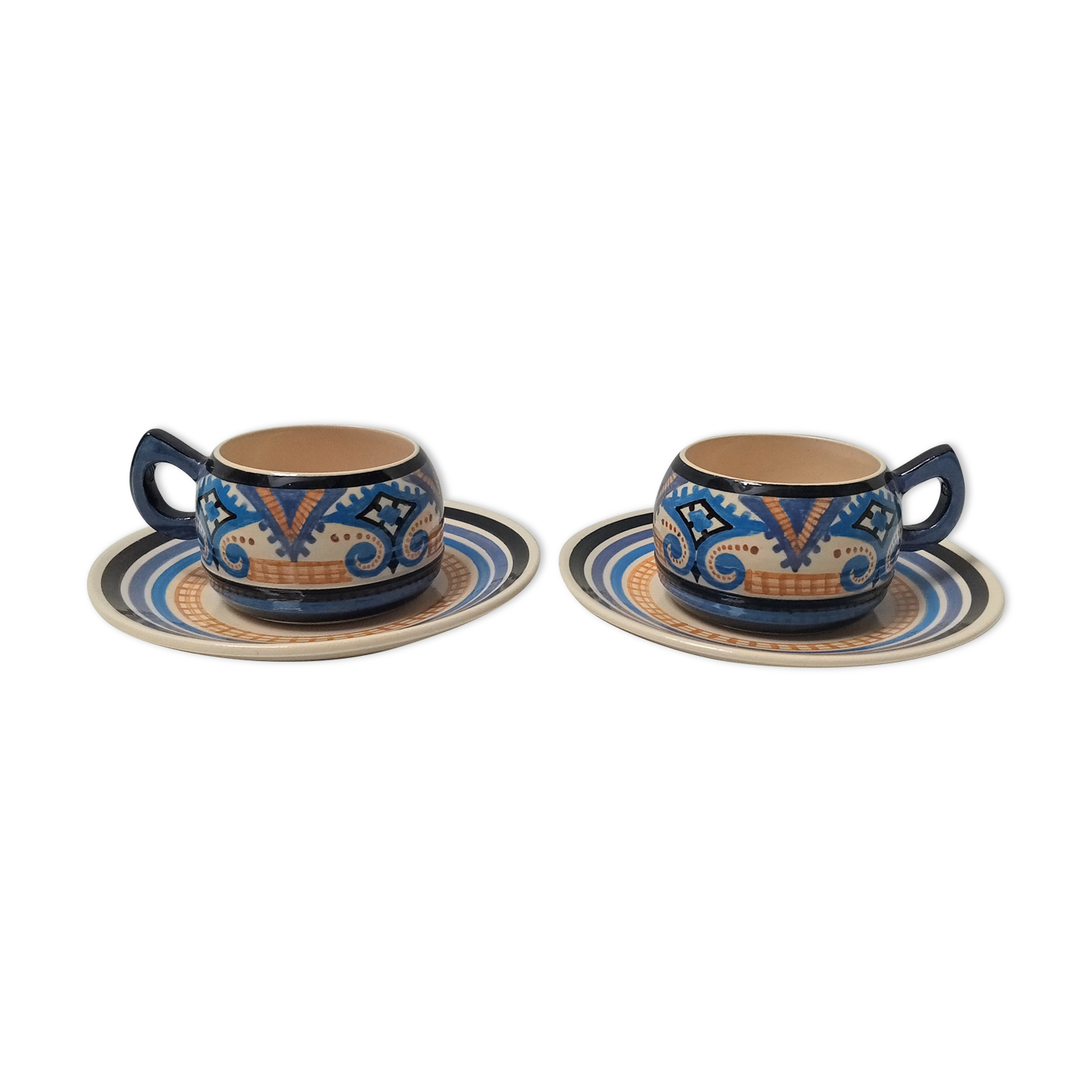 Duo of cups Paul Fouillen Quimper