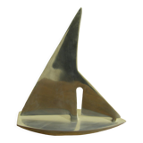 Sailboat brushed aluminum design