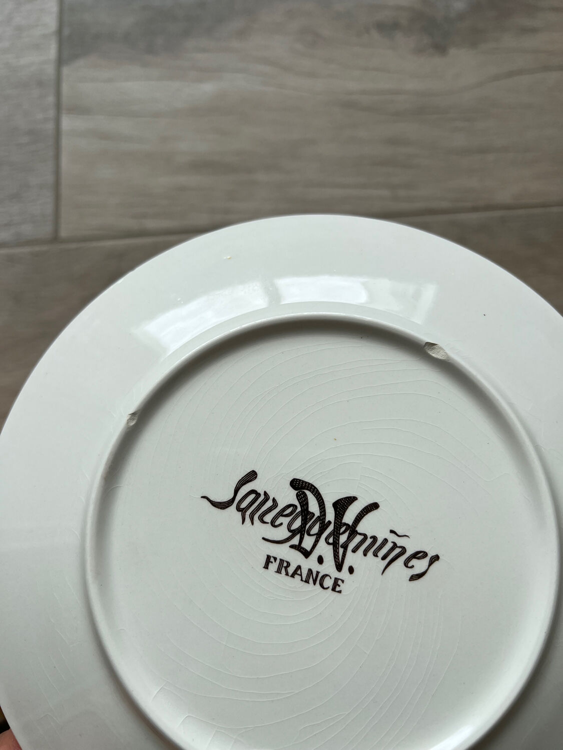 6 Sarreguemines dessert plates