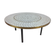 Large Round Mosaic Coffee Table by Berthold Muller, 1950s