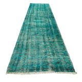 Vintage distressed turkish rug runner