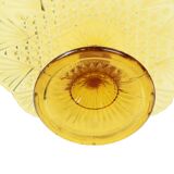 Art Deco Amber Cake Stand Depression Glass 31cm