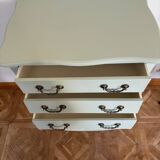 Commode arbalète verte céladon