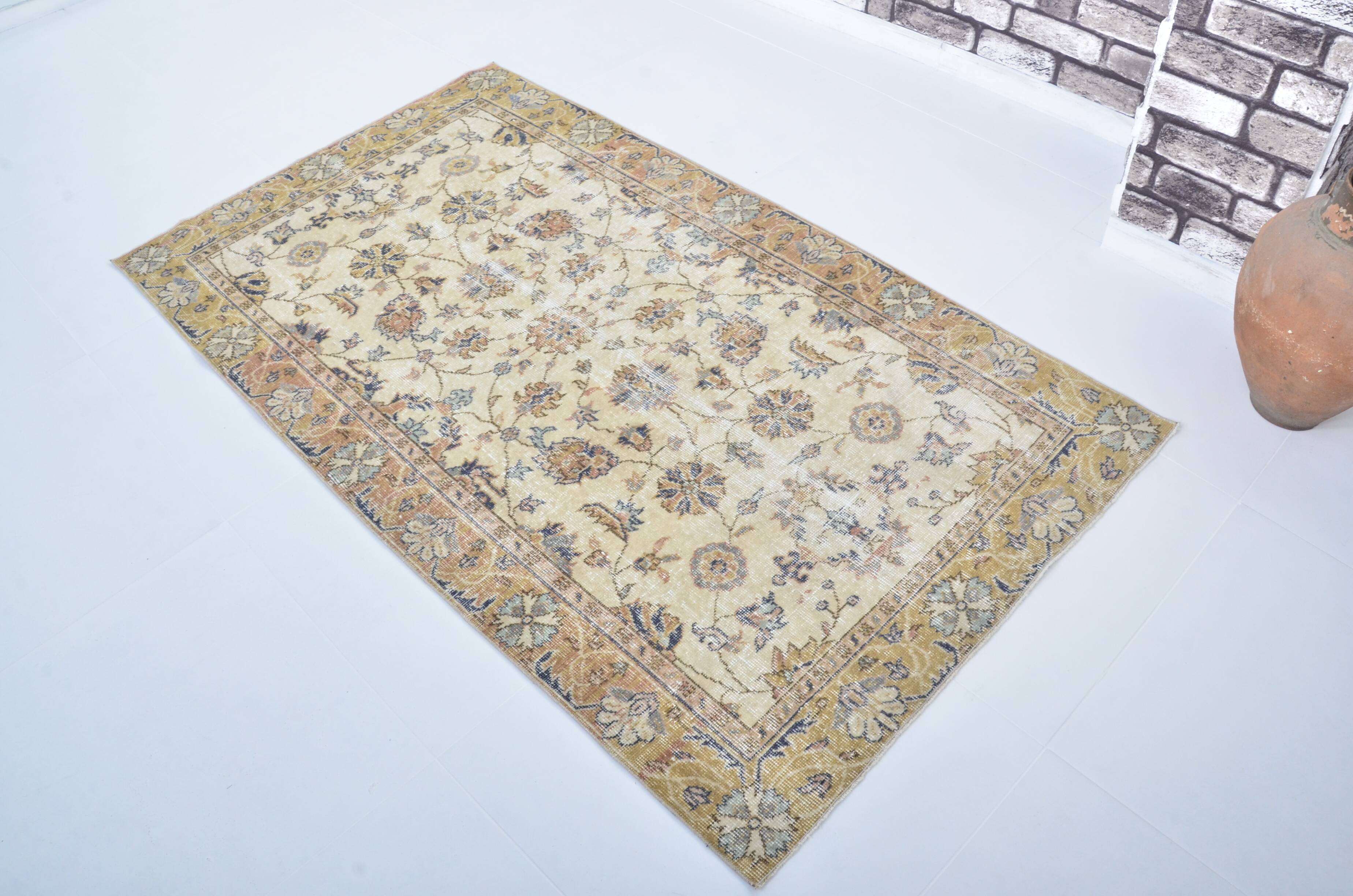 Flower Design Oushak Area Carpet sku 3347
