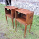 2 old wooden 'clovers' bedside tables Louis XV style