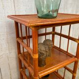 Rattan shelf
