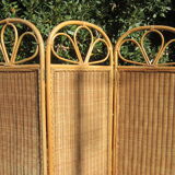 Rattan screen 70-80's