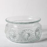 Pressed Glass Bowl: Kvety Flower Design by Pavel Panek / 1973