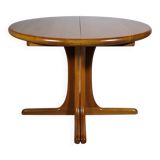 Scandinavian Solid Wood Teak Dining Table 1960s