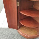 Meuble d'angle ancien style louis xvi plateau marbre