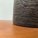 Brutalist vase from the mid-century German studio pottery by Gerhard Liebenthron, 1974.