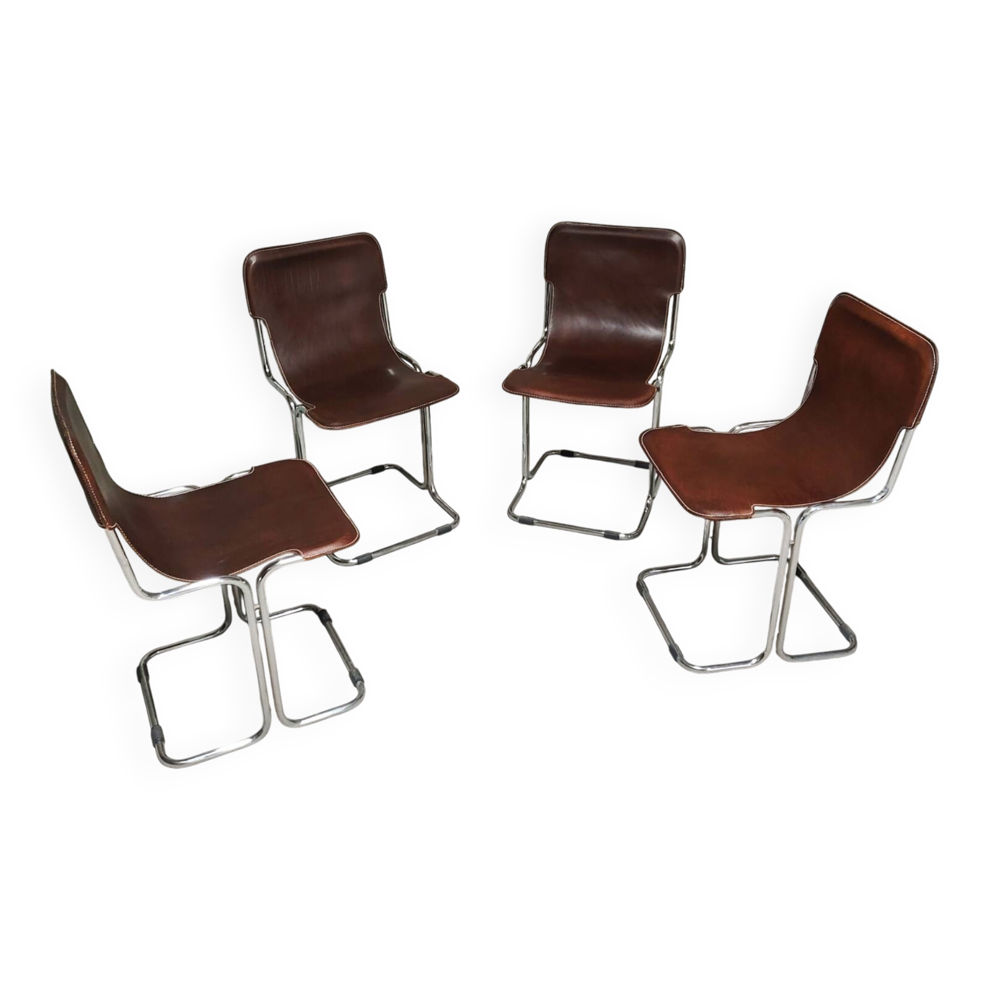 4 dining chairs model Calla by Antonio Ari Colombo for Arflex