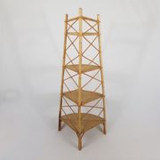 Etagere d'angle en rotin