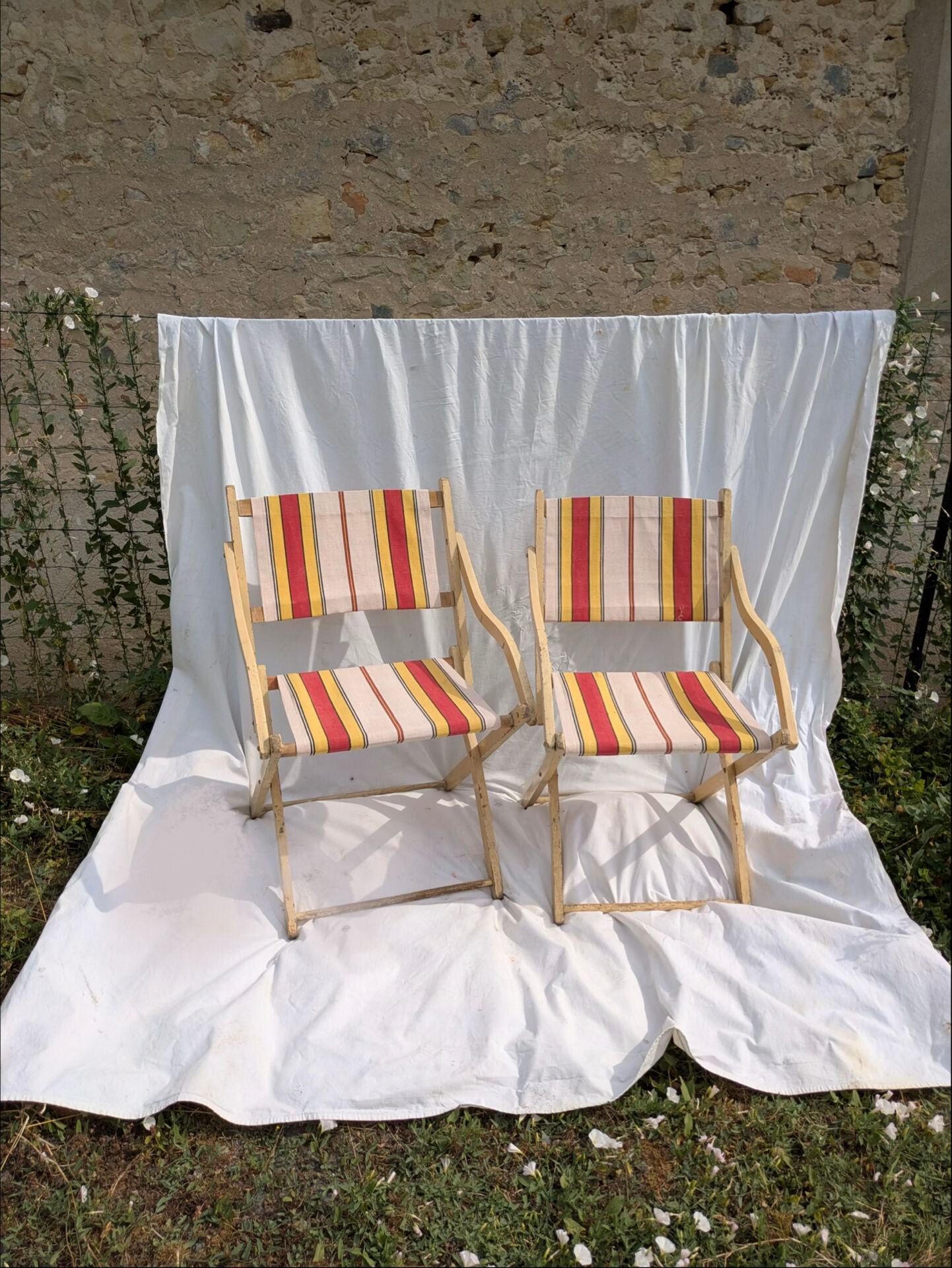 Fauteuils jardin vintage