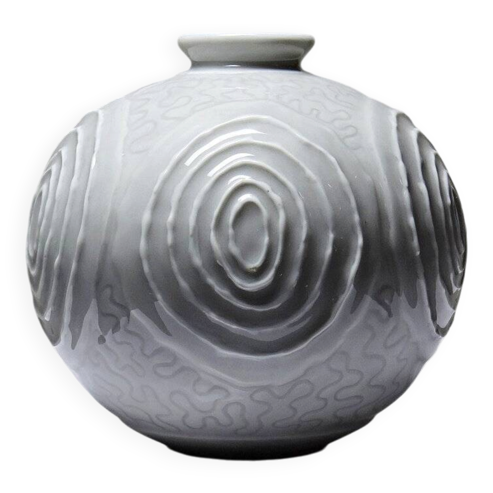Small round porcelain vase in Art Deco style 1935