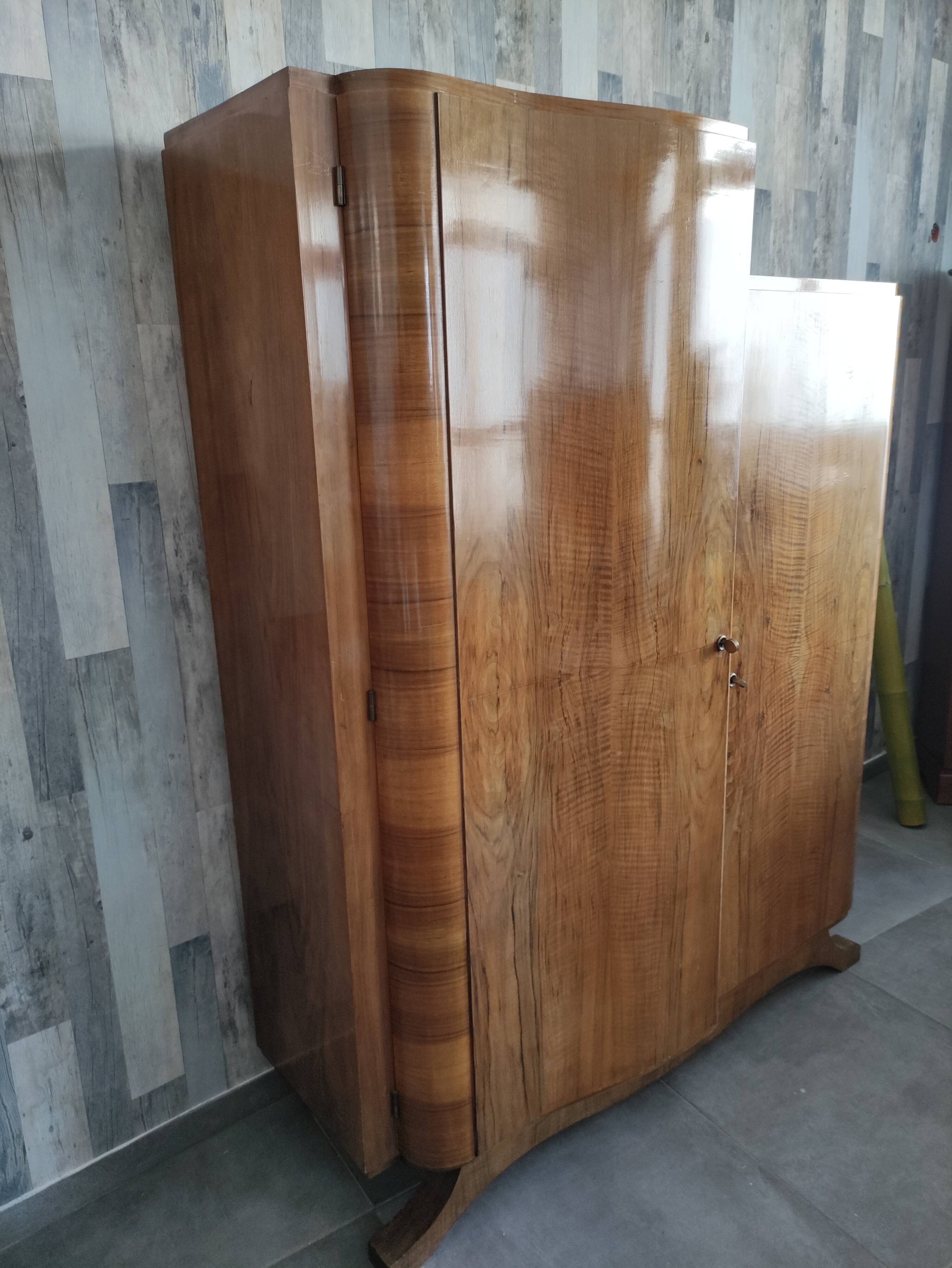 Asymmetrical wardrobe Art Deco style 50/60